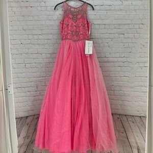 Rachel Allan Perfect Angels Pink Ballgown size 14‎ girls
